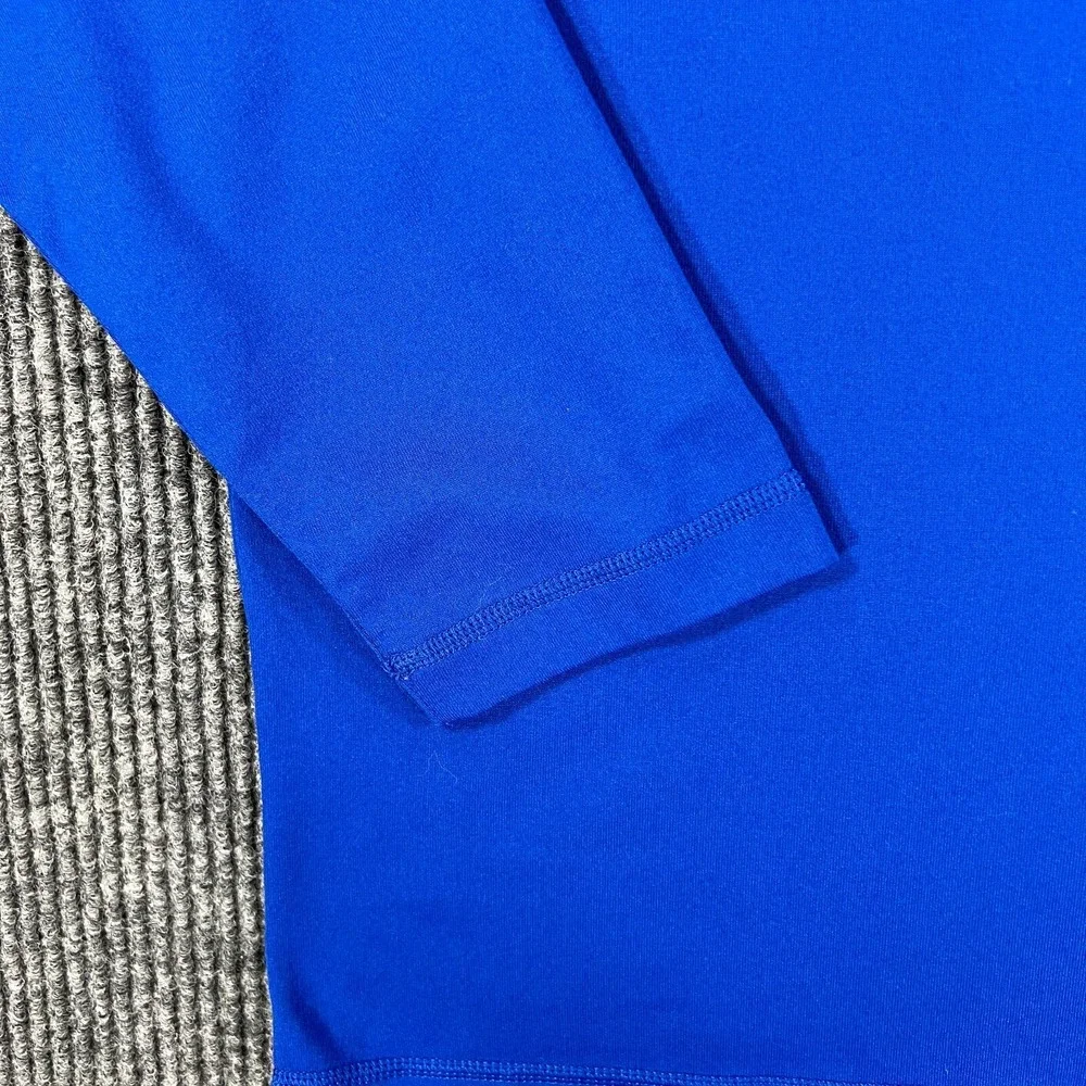 PUMA Pullover‎ Mens Large Blue Long Sleeve 1/4 Zip Mock Neck Casual Active